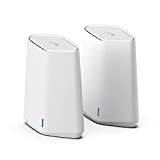NETGEAR Orbi Pro WiFi 6 Sistem Mini Mesh (SXK30) | Router dengan 1 Extender Satelit untuk Bisnis atau Rumah | VLAN, QoS | Cakupan hingga 4.000 kaki persegi, 40 Perangkat | AX1800 802.11 AX (hingga 1,8 Gbps)