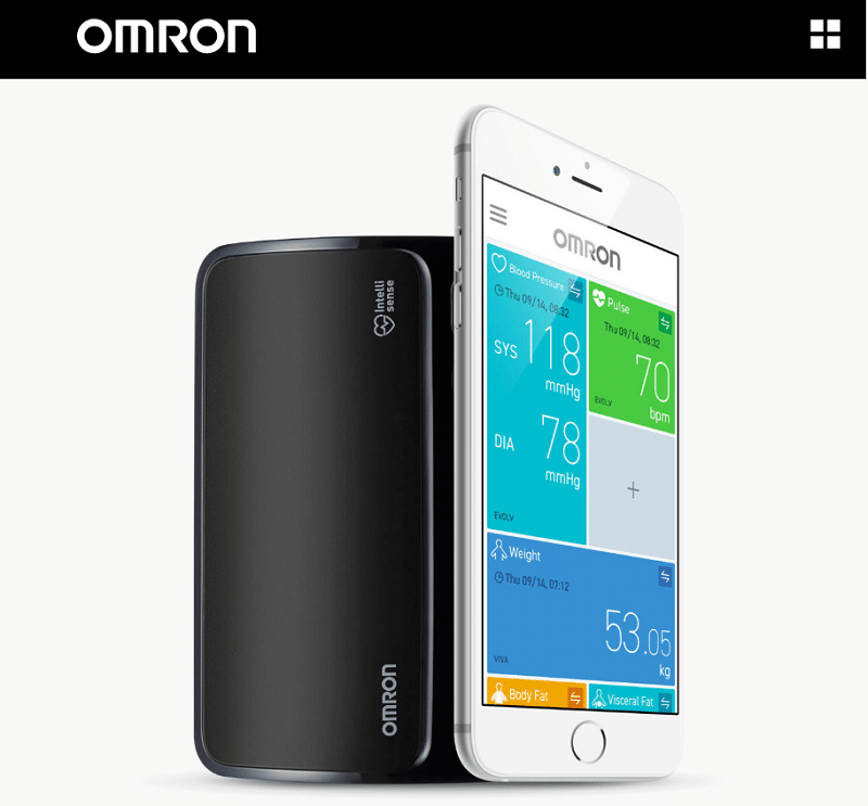 monitor de pressão arterial, Omron