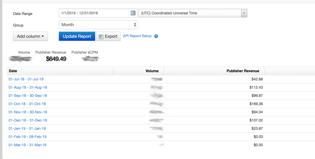 لقطة شاشة للشبكة الإعلانية