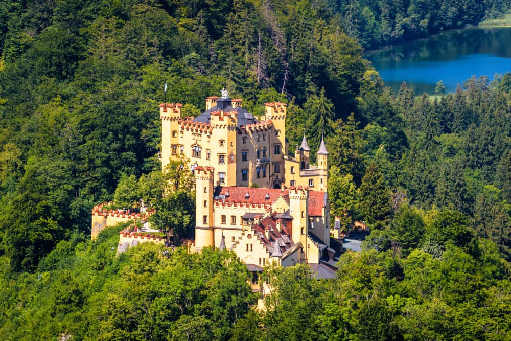 ปราสาท Hohenschwangau ใกล้ Fussen, Bavaria, Germany