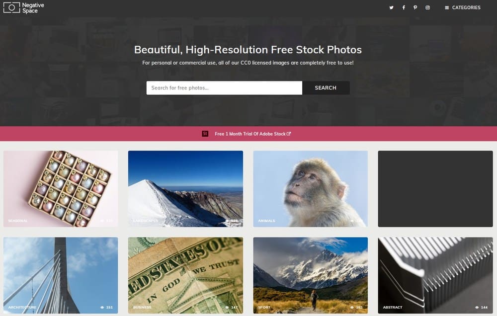 الصفحة الرئيسية للمساحة السلبية