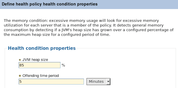 หน่วยความจำเงื่อนไขการใช้งาน
