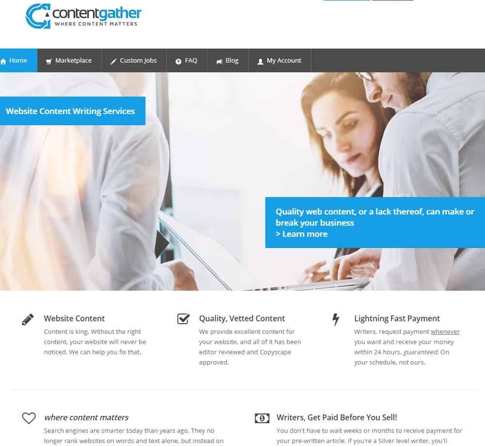 Treść Zbierz stronę główną witryny internetowej