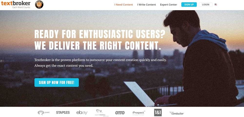 Strona główna serwisu Textbroker