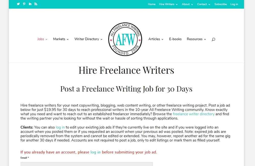 Strona główna wszystkich Freelance Writers