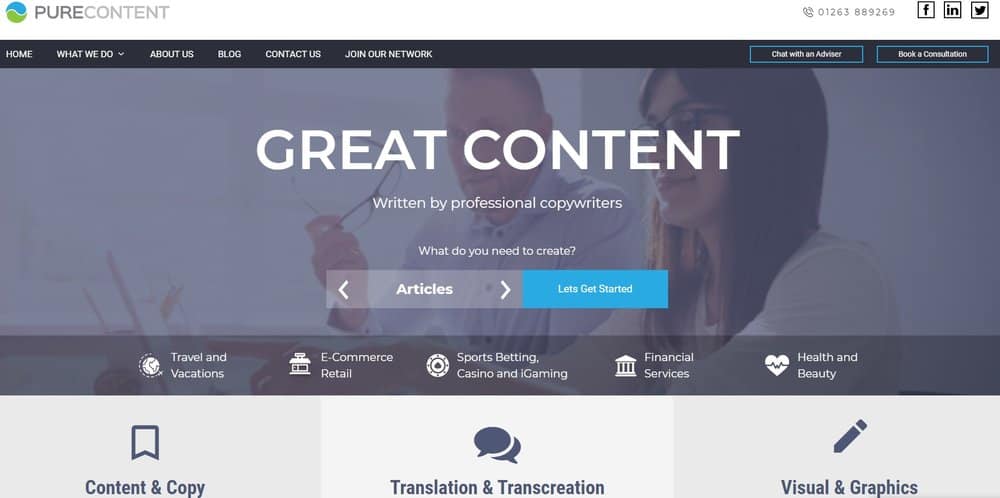 Strona główna serwisu Pure Content