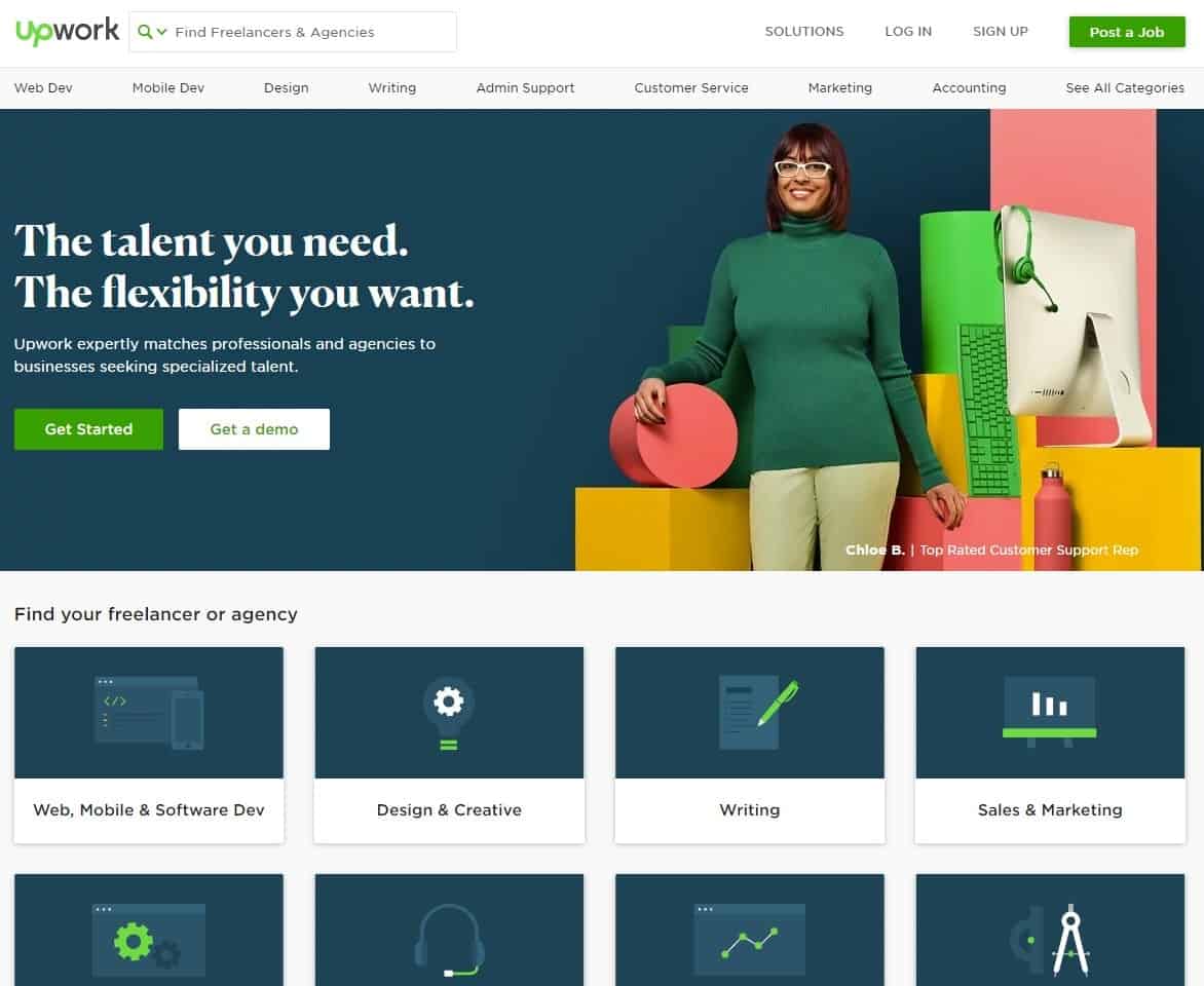 Strona główna witryny Upwork