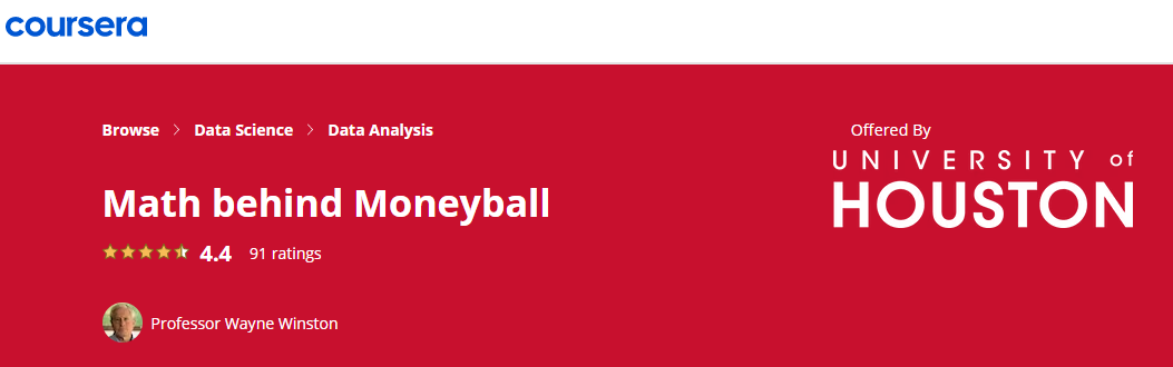 Moneyball の背後にある数学: Coursera