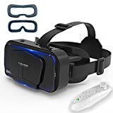 VR-гарнитура Виртуальная реальность VR 3D-очки VR Set 3D-очки виртуальной реальности, регулируемые очки VR с поддержкой 7,2 дюйма [с контроллером + двумя масками для глаз]