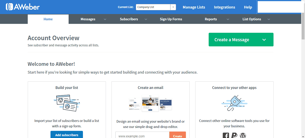 O captură de ecran a tabloului de bord Weber