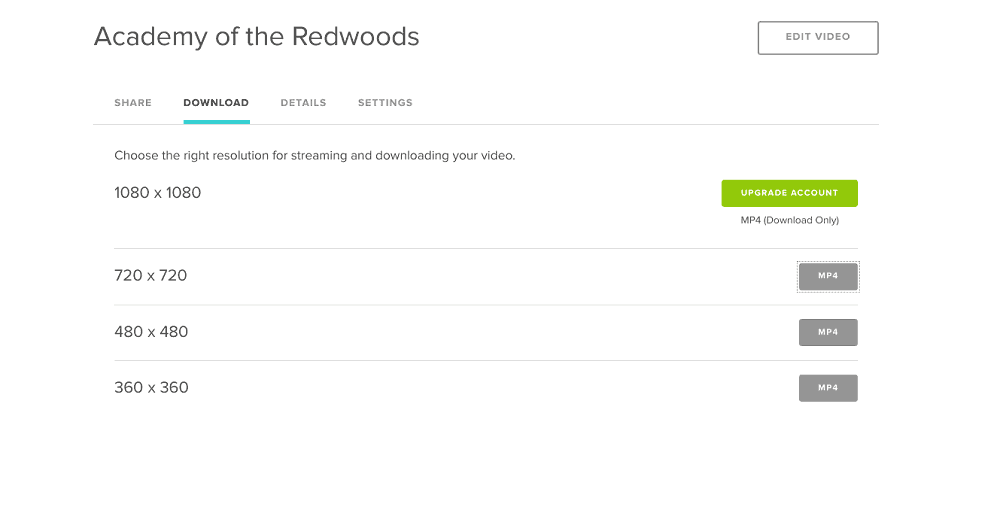 Screenshot von Animoto, der die letzte Show produziert.