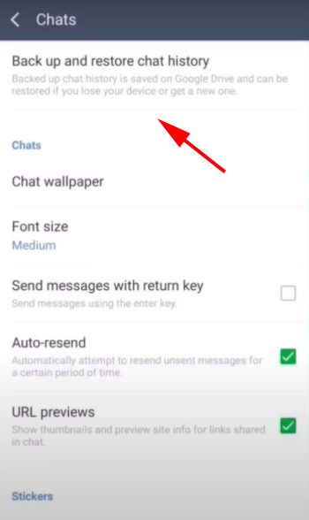 Copia de seguridad y restauración de Android
