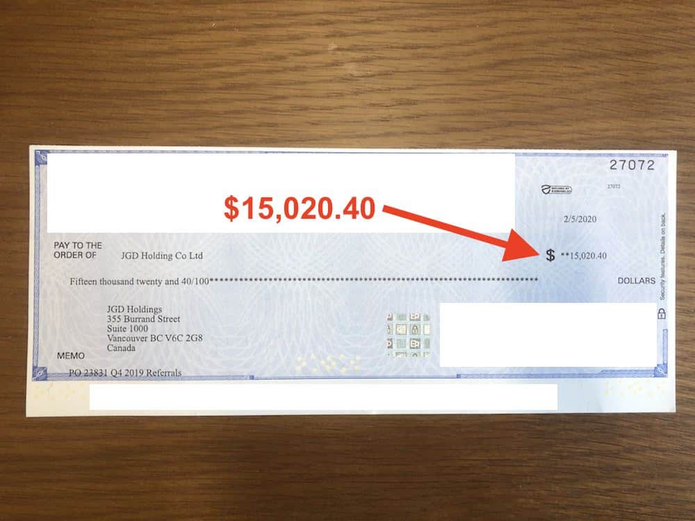 verificação de receita de afiliado