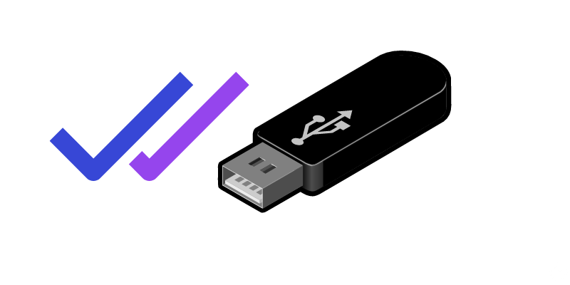 USB-Laufwerk doppelt prüfen