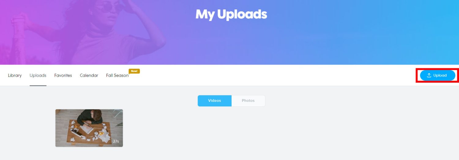 프로모션 비디오 및 사진 업로더