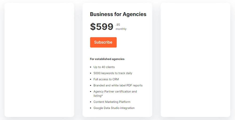Semrush dla agencji Biznes dla agencji