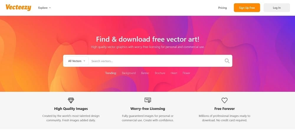 لقطة شاشة لأداة برنامج مصمم دبوس Vecteezy.