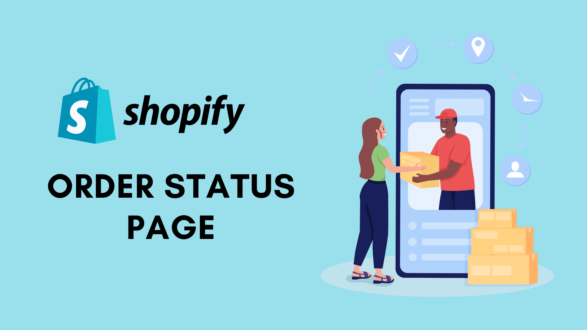 Page d'état de la commande Shopify
