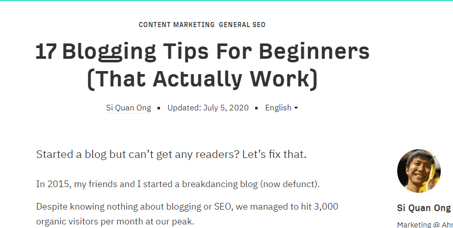 أفكار نشر مدونة "ميتا"