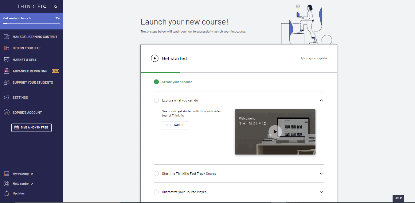 Dashboard di amministrazione