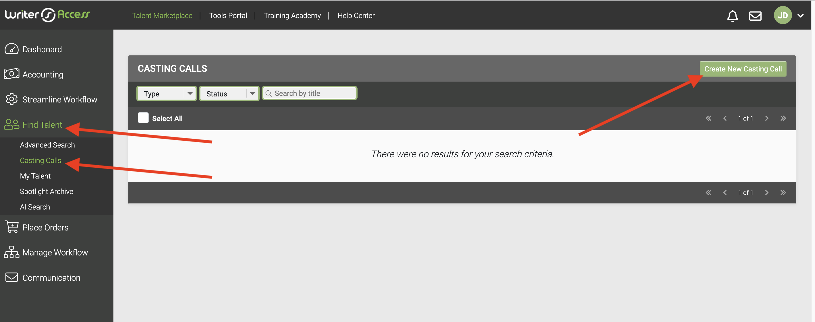 WriterAccess에서 캐스팅 호출을 수행하는 방법