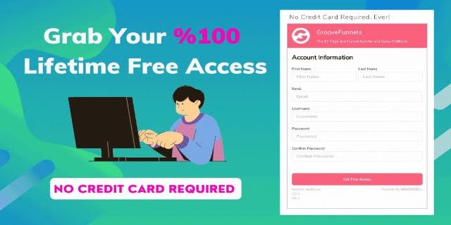 GrooveFunnels의 100% 무료 계정을 얻는 방법