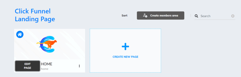 Страница редактирования последовательности Clickcik