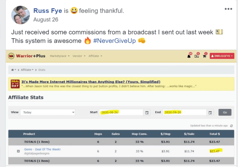 12-minütige Überprüfung des Affiliate-Systems: Verdienen Sie 465 $/Verkauf Ist es wahr oder Betrug?