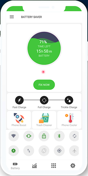 Oszczędzanie baterii doładowania czyste