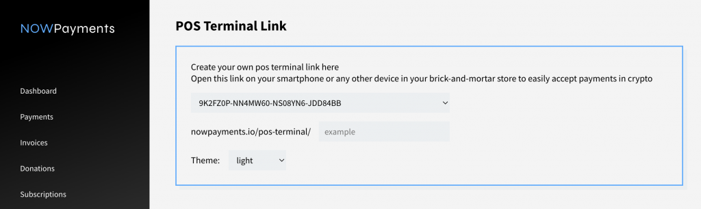 PoS Terminal Link.