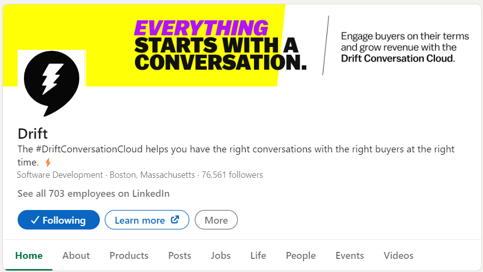 Driften Sie auf LinkedIn