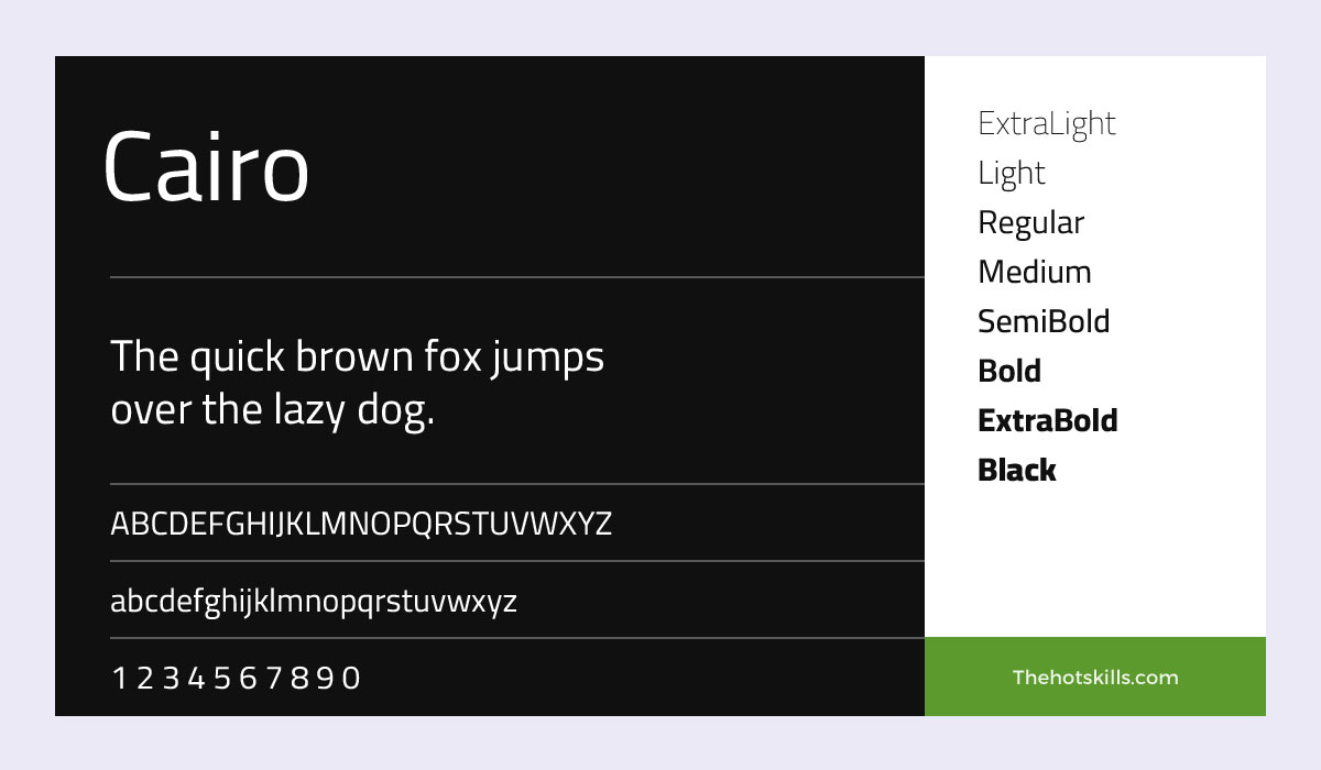 Familia de fonturi Cairo