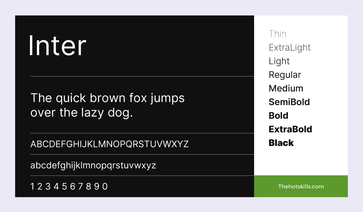 Familia de fonturi Inter