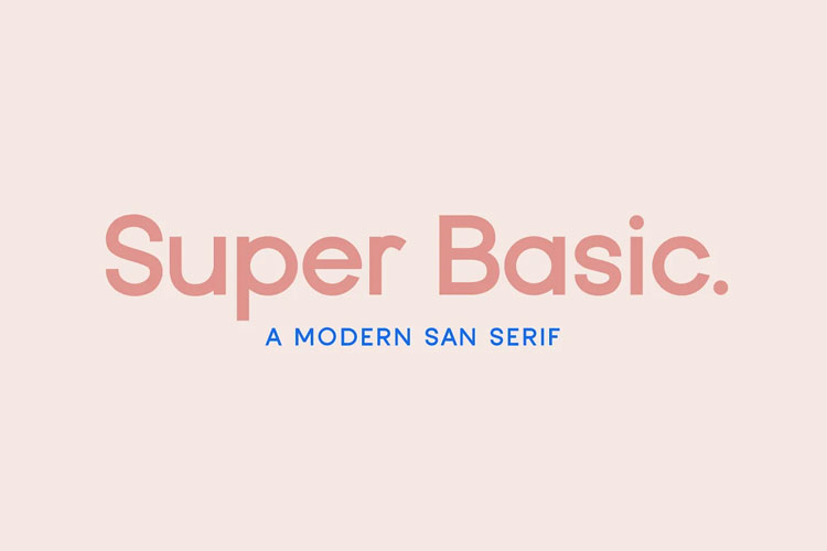 Font Super Basic Modern
