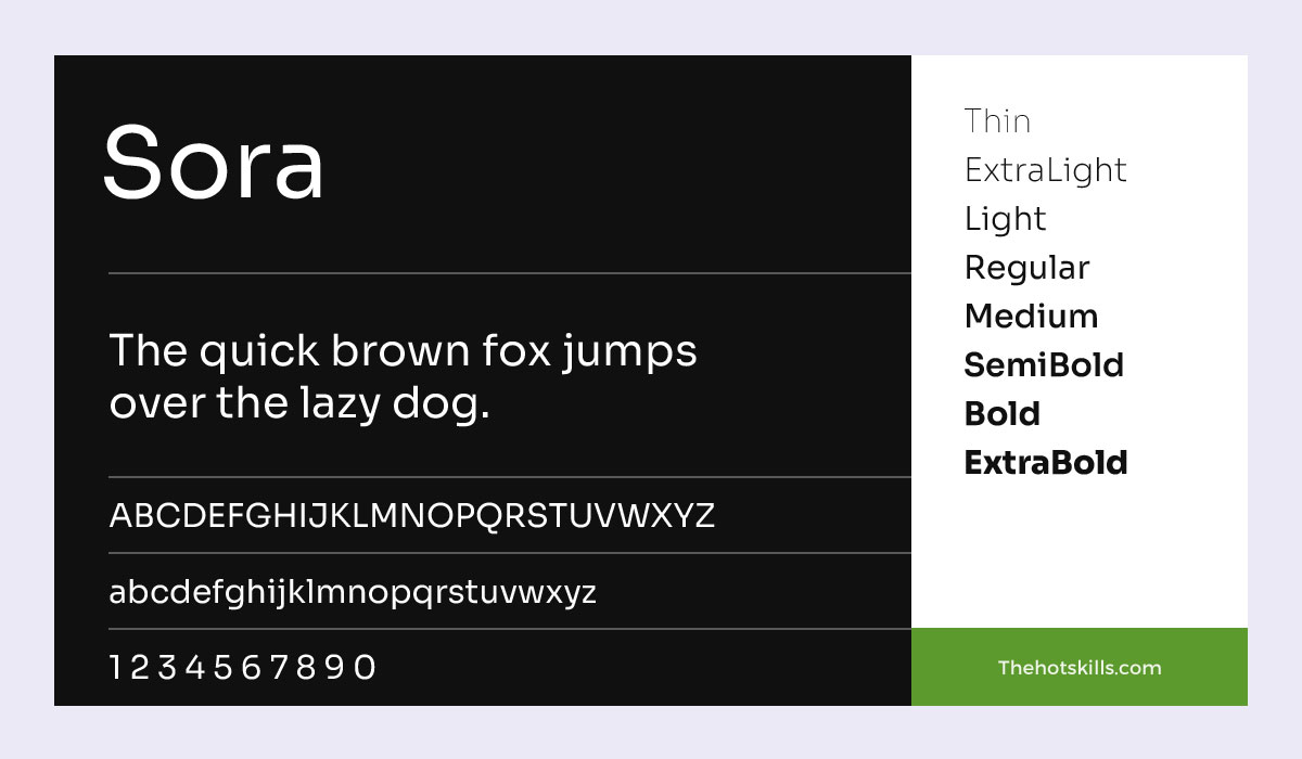 Familia de fonturi Sora