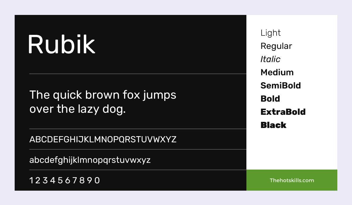 Font Rubik