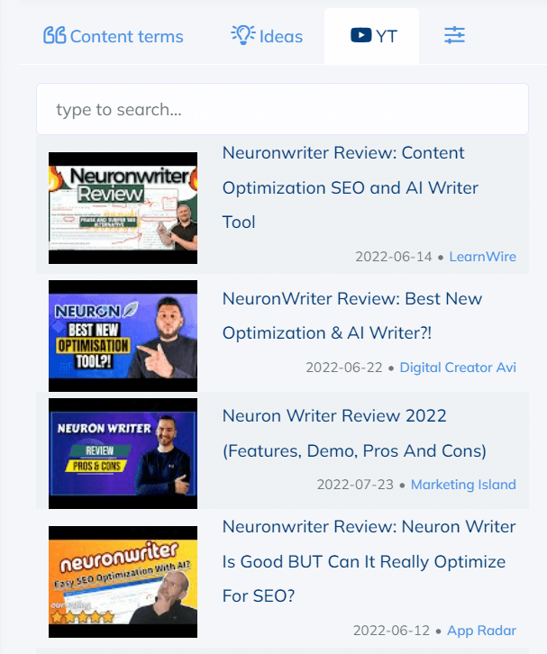 Youtube videos to insert