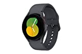 SAMSUNG Galaxy Watch 5 Smartwatch Bluetooth da 40 mm con monitoraggio del corpo, salute, fitness e sonno, batteria migliorata, vetro zaffiro, tracciamento GPS avanzato, versione USA, grigio