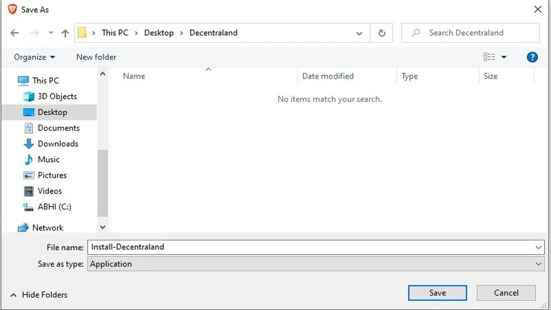 설치-디센트럴랜드