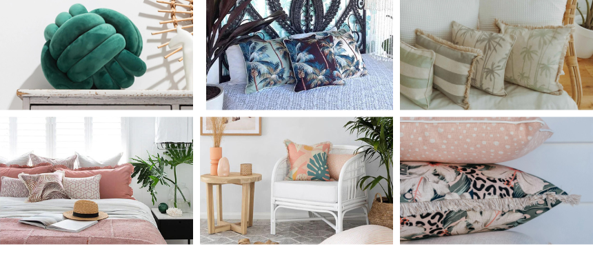 Almohadas acogedoras y elegantes de Escape to Paradise Cozy and Stylish Pillows from Escape to Paradise