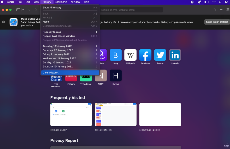 safari jelas sejarah