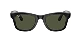 Ray-Ban unisex ผู้ใหญ่ Stories | Wayfarer แว่นตาอัจฉริยะ สีดำ/เขียวเงา 50 มม. US