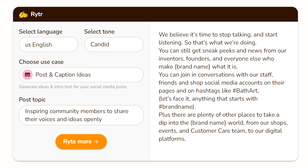 Rytr Review 2022:用于内容创建的最佳 AI 写作工具 12 rytr post and caption ideas