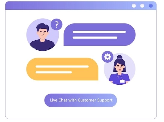 المراسلة داخل التطبيق والمحادثة والتطبيق