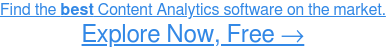 ビジネスに最適なコンテンツ分析ソフトウェアを見つけてください。無料で詳しく見る→