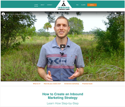 ウェブページの例