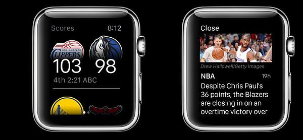 تطبيق ESPN Apple Watch