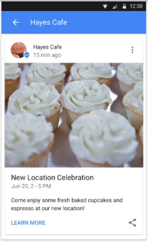 Публикация в Google Мой бизнес