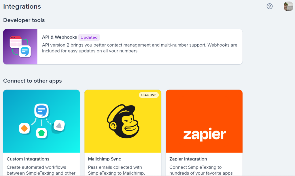 Mengintegrasikan alat pemasaran teks Anda