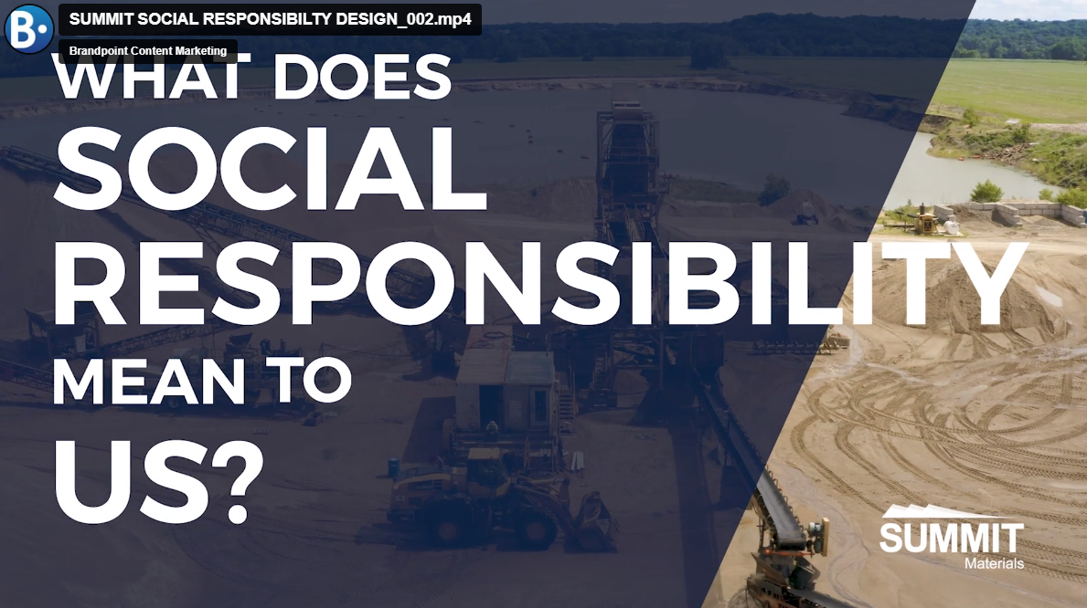 사회적 책임 동영상 예시